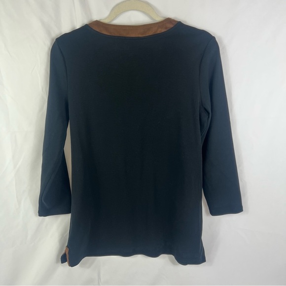 Ralph Lauren Black and Brown Long Sleeve Top - Picture 7 of 7